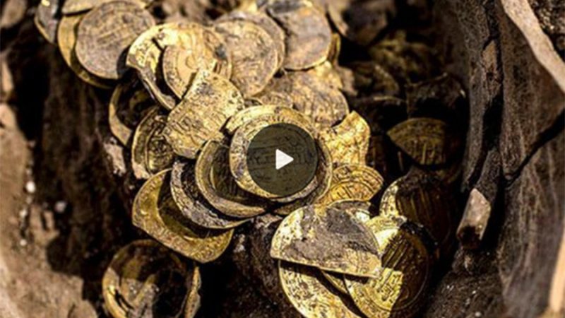 How wealthy! Numerous gold-plated Roman coins have been found in Italy