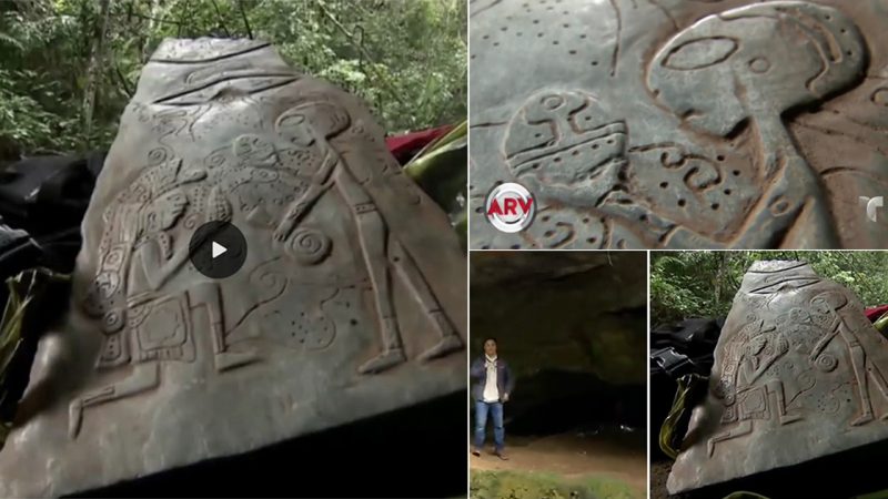 Locals in Mexico uncovered a cave that contained rare jade stones, which depicted ancient communication with friendly extraterrestrials.