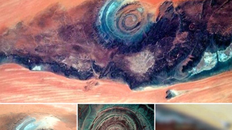 Explore the eye of the Sahara at the west coast known as the Richat Structure