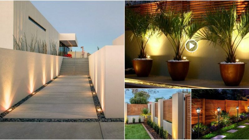 35 Fantastic Outdoor Fence Lighting Designs for Your Garden