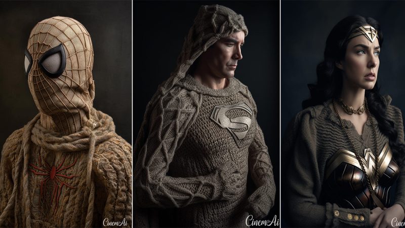 Superhero Knitting Version: When Superheroes Also Fear the Cold and Wear Knitted Outfits