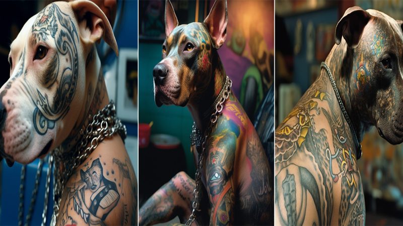 when pet dogs have a hobby of tattooing