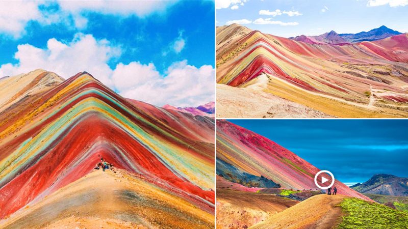 Peru’s Rainbow Mountains: A Stunning Sight to Behold!