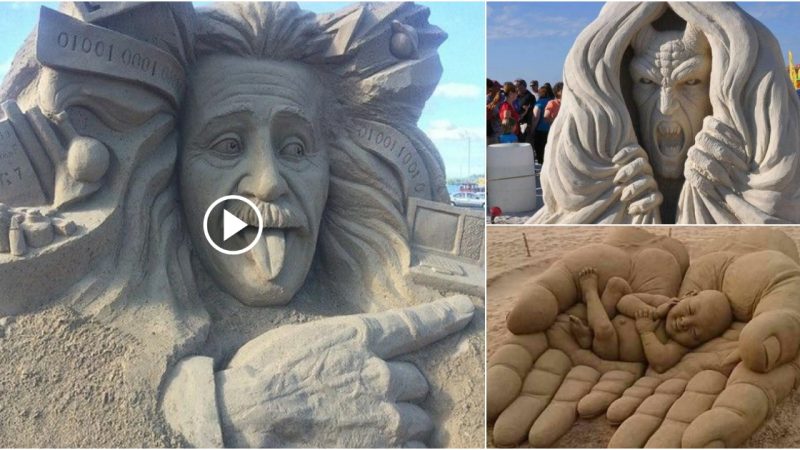 Unconventional Beach Art: Discovering Strange and Fascinating Sculptures