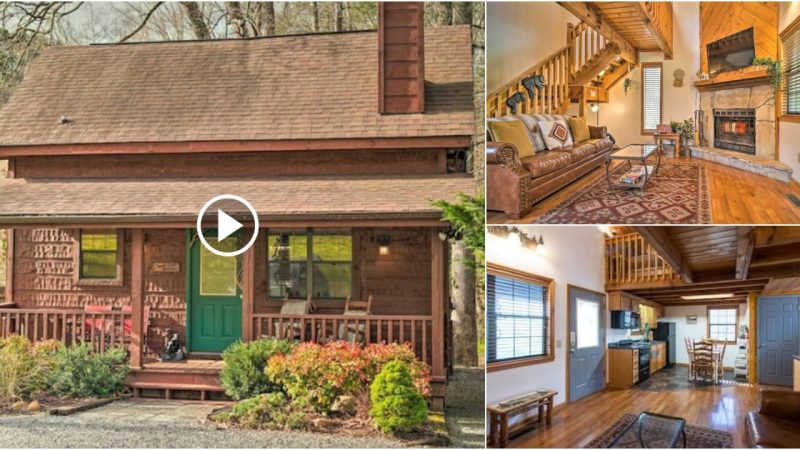 You’ll Enjoy This Large Creekside Cabin With Loft in Pigeon Forge