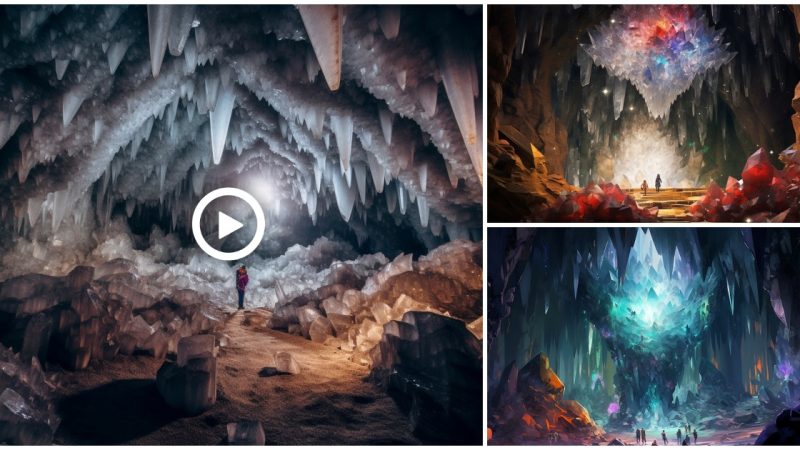 Crystal caves are found in nature and this cave is up to 1000 years old