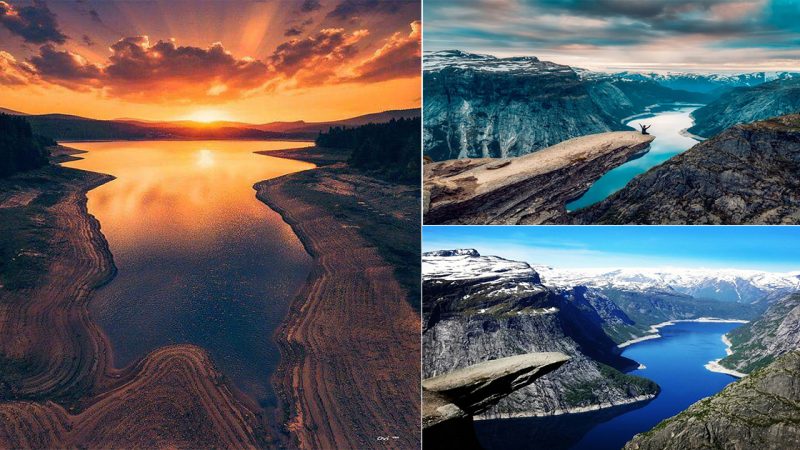 The rocky outcrop Trolltunga is Norway’s most spectacular viewpoint