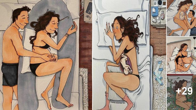 Artist Created Wholesome and Honest Illustration About relationship and Pregnancy