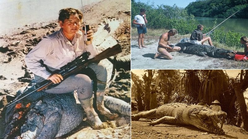 The Woman Who Took Down a Giant 8.6-Meter Crocodile with a Single Shot