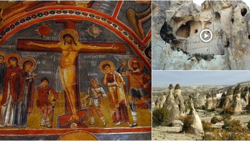 The Dark Church(karanlık kilise), Göreme Open Air Museum in Cappadocia