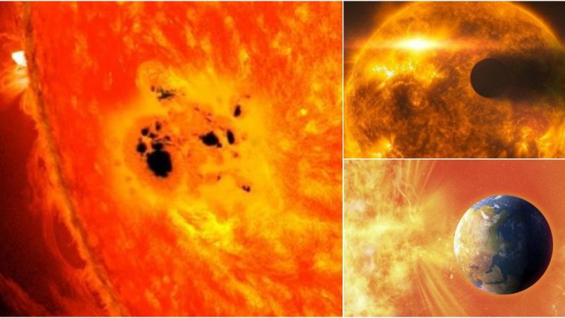 Sun appears giant Dark Spot four times the size of Earth.