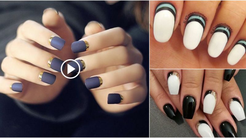 40 BEAUTIFUL Square Moon Nails