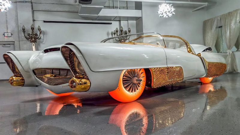 The 1958 Golden Sahara II with Goodyear’s Illuminated Neothane Glow-Tyres: A Futuristic Marvel