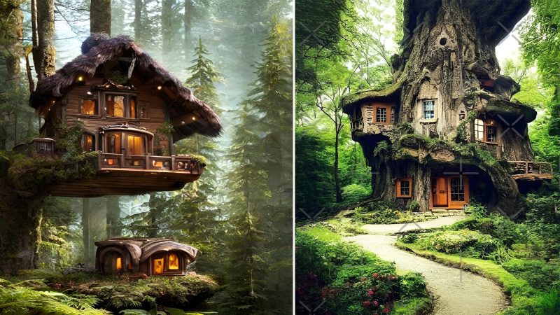 Explore the enchanting forest houses of real-life fairy tales