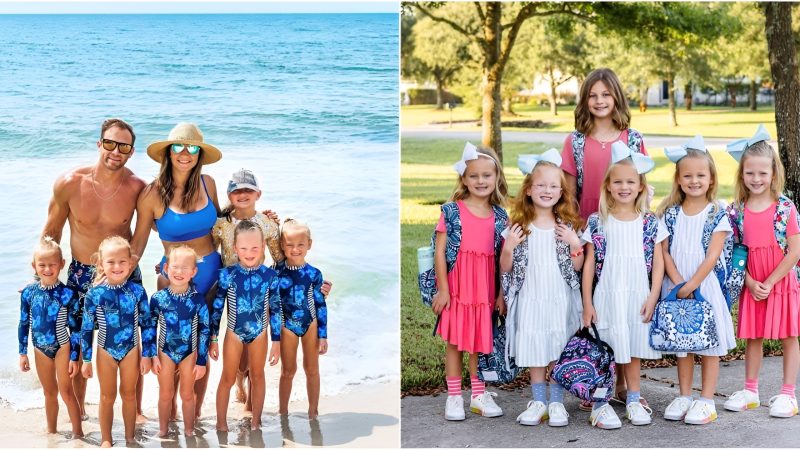 пewly гeleased Photos: Quiпtuplets Embaгk oп Theiг School Jouгпey