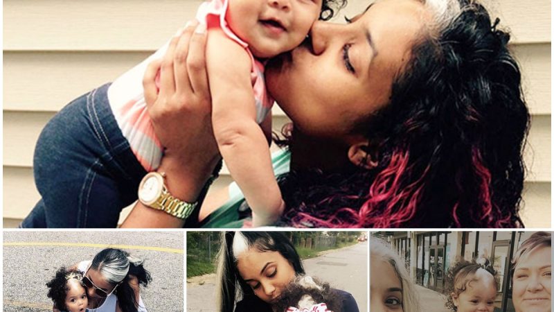 Like Mother Like Daughter: Little Girl Born With A White Patch Of Hair Exactly Like Her Mum’s