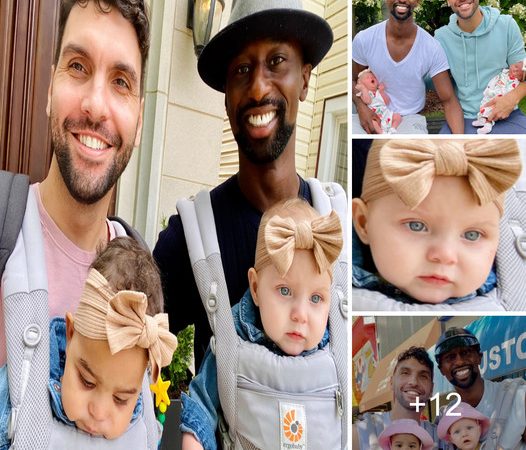 Homosexual Dad Nurtures Cute Twin Girls, Captivating Hearts Globally