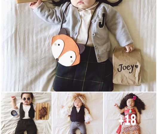 Naptime Magic: Photographer Mom Transforms Her Sleeping Baby into Beloved Characters