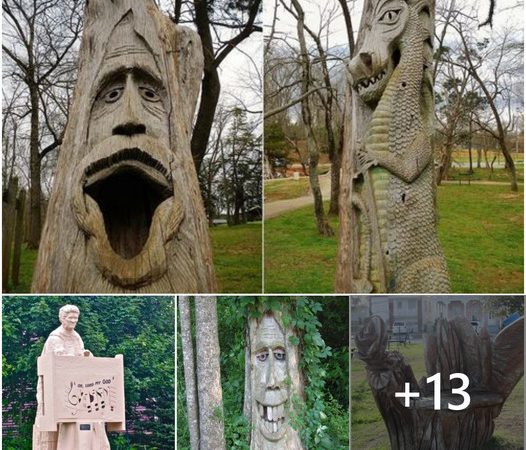 Urban Artistry: Reviving Streets with Tree Trunk Sculptures