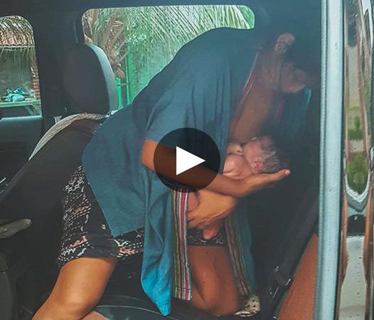 A Father’s Touching Embrace: A Heartwarming Backseat Birth Moment Highlighting Love and Quick Decision-Making