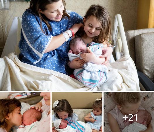 Sister’s Radiant Joy: Witnessing Her Brother’s Birth Touches Hearts Worldwide