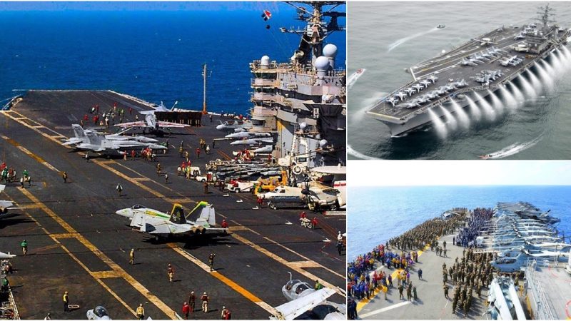 Exploring Life Aboard the Vast USS Nimitz-Class Aircraft Carrier in the Open Ocean.