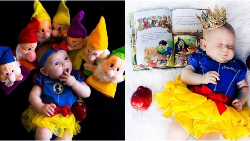 The Enchanting Cuteness: Little Angels Embrace the Role of Snow White Princess