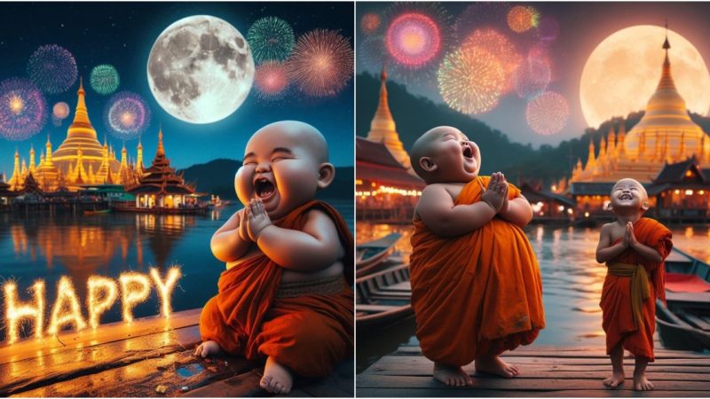 Capturing the Pure Delight: Babies Mesmerized by New Year Fireworks