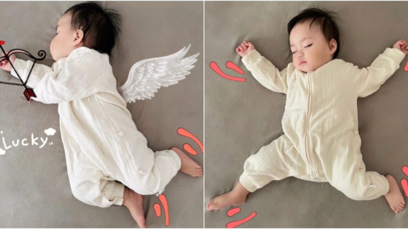 Captivating Moments: The Enchanting Sleeping Pose of an Adorable Baby