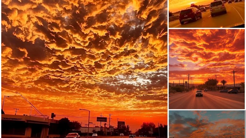 Witnessing the Fiery Sunset: A Spectacular Evening in Los Angeles